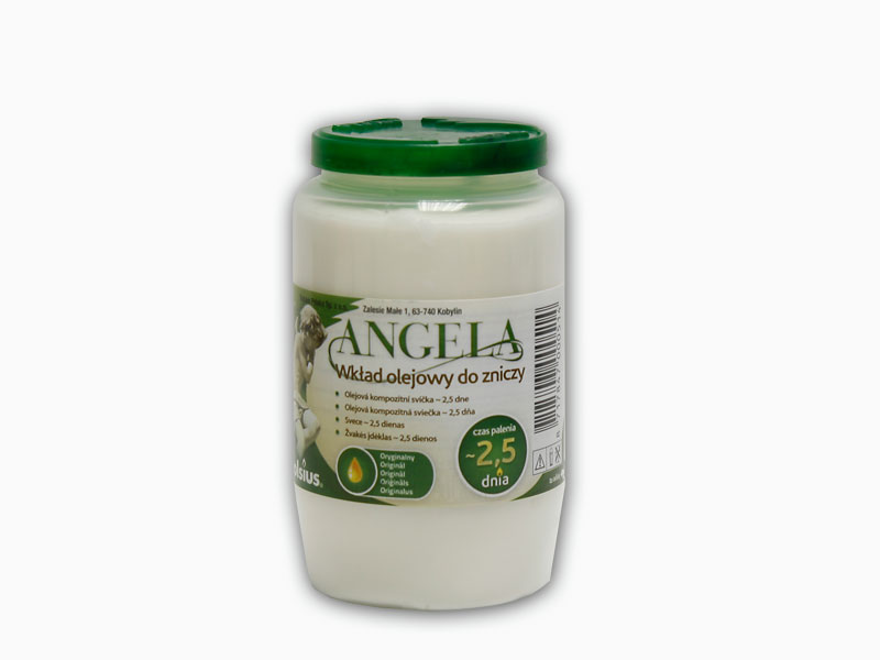 olejová svíčka Angela bílá