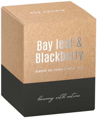 Sojová vonná svíčka Bay leaf - Blackberry