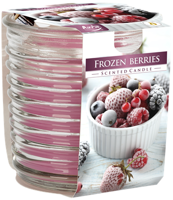 Svíčkas vonná ve vroubkovaném skle - Frozen Berries