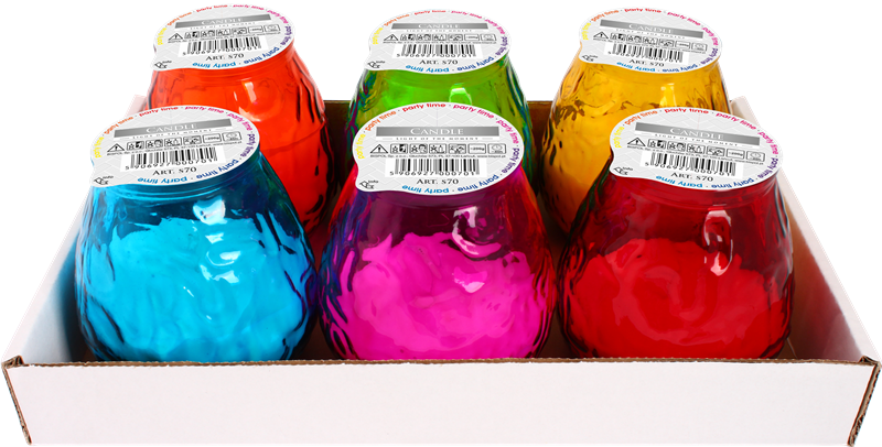 Bispol Zahradní svíčka velká- set mix barev