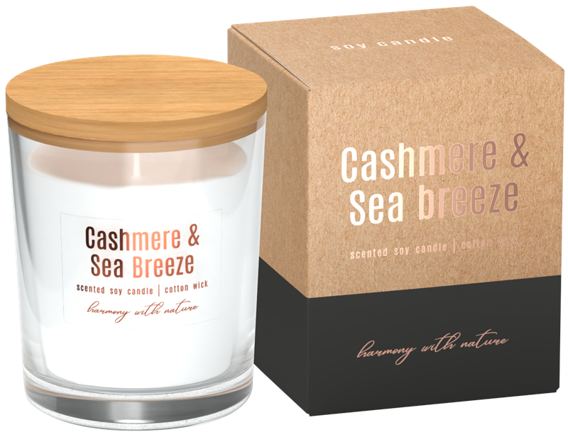 Sojová vonná svíčka Cashmere - Sea breeze