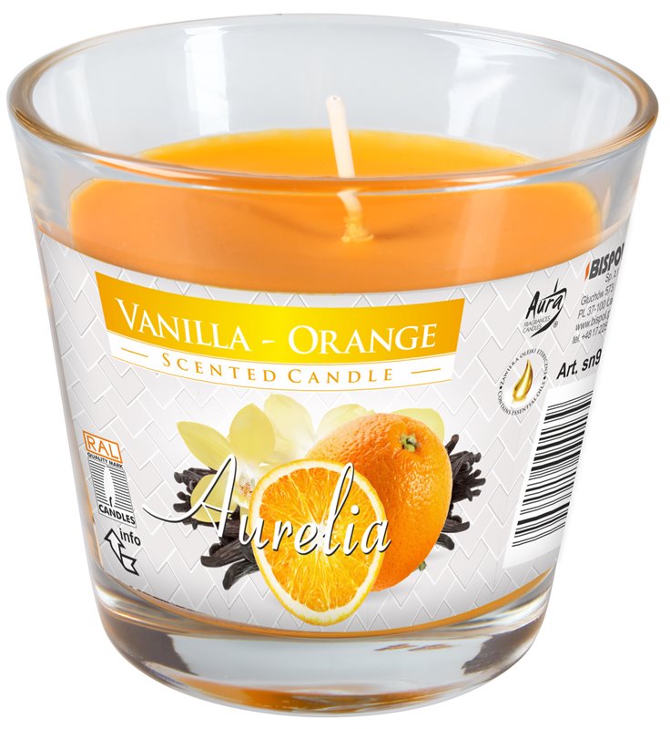 Bispol svíčka vonná ve skle AURELIA ovoce - pomeranč/vanilka