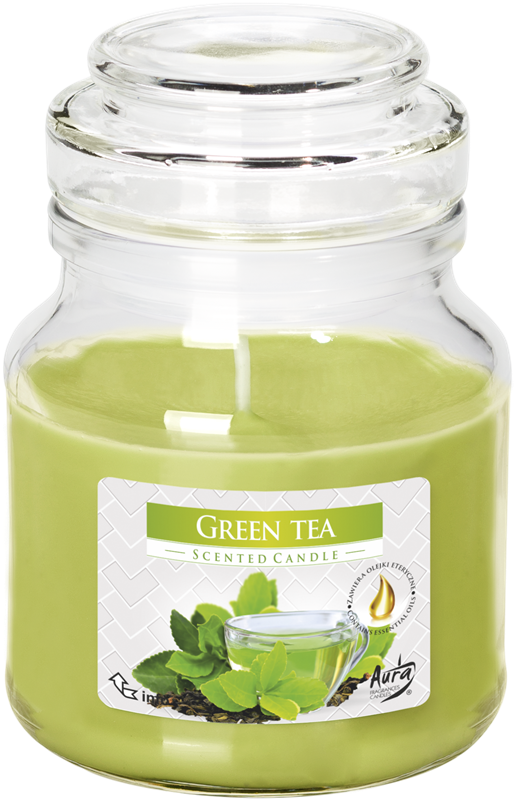 Aura svíčka vonná v dóze - zelený čaj