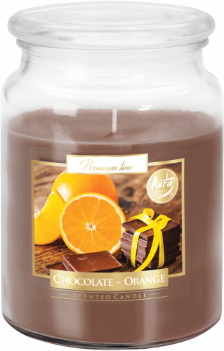 Aura vonná svíčka v dóze maxi Chocolate - Orange